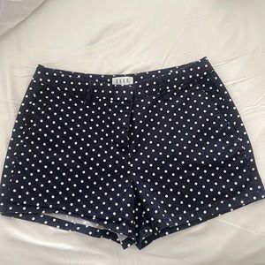 Elle navy polka dot shorts